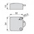 EMUCA 5070915 - Lote de 10 interruptores para puerta en plástico blanco