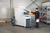 Shredder-pers-combinatie HSM Powerline SP 5080 - 1,9 x 15 mm, lichtgrijs