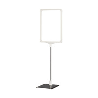 Tabletop Display / Pavement Sign / Poster Stand "A Series" | white similar to RAL 9010 black / white A4