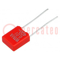 Capacitor: polyester; 10nF; 200VAC; 400VDC; 5mm; ±5%; 3.5x8.5x7.2mm