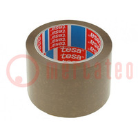 Packing tapes; L: 66m; Width: 75mm; Thick: 46um; brown; 41N/cm