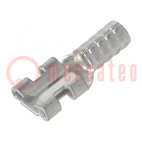 Terminal: flat; 4.8mm; 0.5mm; female; crimped; for cable; straight