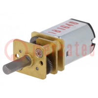 Motor: DC; with gearbox; HP; 6VDC; 1.6A; Shaft: D spring; max.84mNm