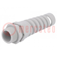Cable gland; with strain relief; NPT3/4"; IP68; polyamide; grey