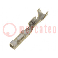 Contact; female; brass; tinned; 28AWG÷22AWG; MTE; crimped