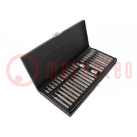 Kit: screwdriver bits; hex key,spline (12-angles),Torx®; 40pcs.