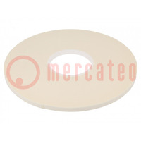 Tape: fixing; W: 9mm; L: 33m; Thk: 1mm; two-sided adhesive; white