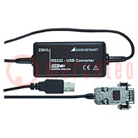 Test acces: adapter; RS-232,USB A plug