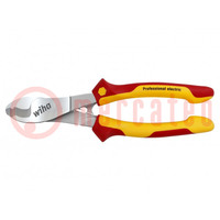 Pliers; side,cutting,insulated; steel; 180mm; 1kVAC