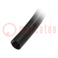 Protective tube; Size: 37; polyamide; black; -40÷120°C; incised