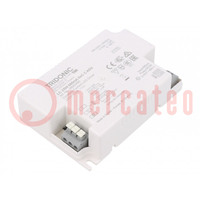 Power supply: switching; LED; 25W; 21.4÷44VDC; 600mA; 198÷264VAC