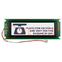 Display: LCD; grafisch; 240x64; FSTN Positive; weiß; 180x65x13mm