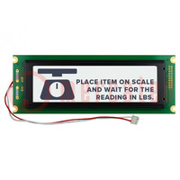 Wyświetlacz: LCD; graficzny; 240x64; FSTN Positive; biały; LED
