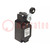 Limit switch; lever R 40mm, plastic roller Ø20mm,rubber seal