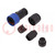 Connector: circular; plug; male; PIN: 4; w/o contacts; for cable