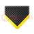 Anti fatigue mat; Width: 0.6m; L: 0.9m; rubber; black; Bubblemat