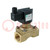 Electromagnetic valve; 0÷10bar; brass; NBR rubber; IP65; 24VDC