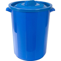 Cubo de basura con tapa - 37x47,5 cm - 45 L - Azul