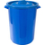 Cubo de basura con tapa - 37x47,5 cm - 45 L - Azul