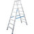 Stufen-DoppelLeiter, (Alu), Arbeitshöhe 3,65 m,Leiternhöhe 1,9 m, Stufenanzahl 2x8, Gewicht 10,8 kg