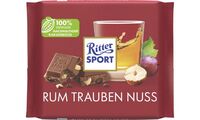 Ritter SPORT Tafelschokolade RUM TRAUBEN NUSS, 100 g (9540045)