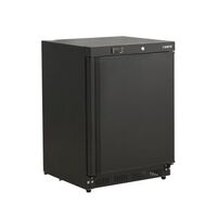 SARO Kühllagerschrank HK 200 B, schwarz, Ansicht vorne