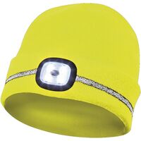 Produktbild zu GEBOL sapka fényvisszaverő csíkkal és LED-lámpával, sárga