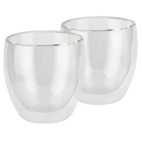 APS 10371 TWINZ LOT DE 2 VERRES À DOUBLE PAROI IDÉAL POUR CAFÉ OU THÉ Ø 8,5 CM HAUTEUR 8,5 CM 230 ML