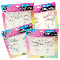 CREATIVE- STAR FACE GEMS TATTOO, 02605, MULTICOLOR RUSSELL N2605