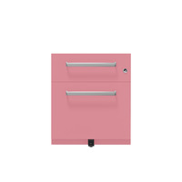 Rollcontainer Note™ | 2 Schubladen , Tiefe 565 mm, Designgriff
