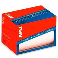 APLI ETIQUETAS PARA PRECIOS 34X53MM ESCRITURA MANUAL CANTOS ROMOS ROLLO DE 900 BLANCO