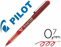 Roller tinta líquida ROJO V-Ball 0,7 de Pilot -12 unidades