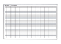 Jahresplaner JetKalender, Planungstafel, 12 Monate, 900 x 600 mm, hellgrau