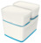 Aufbewahrungsbox MyBox WOW, Groß, A4, mit Deckel, ABS, weiß/blau