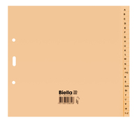 Biella 19442400U Tab-Register Alphabetischer Registerindex Papier Braun