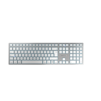 CHERRY KW 9100 SLIM FOR MAC toetsenbord Universeel USB + Bluetooth QWERTZ Duits Zilver