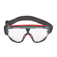 3M GG501 gogle i okulary ochronne Nylon, Poliwęglan (PC) Szary, Czerwony