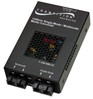 Transition Networks F-SM-MM-02 network media converter 100 Mbit/s 1310 nm Multi-mode, Single-mode Black