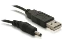 DeLOCK USB cable Power-Kabel,3,1mm Hohlst. Noir 1,5 m USB A