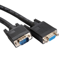 Videk 3088BHQ-0.5 cable VGA 0,5 m VGA (D-Sub) Negro