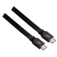 Hama Flat Ribbon Cable, HDMI plug, 1.5m HDMI-Kabel 1,5 m HDMI Typ A (Standard) Schwarz