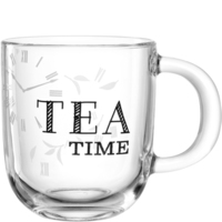 LEONARDO Ufficio Tea Time Tasse Schwarz, Transparent Universal