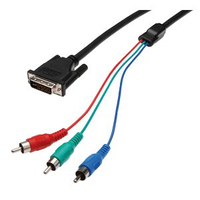 ASSMANN Electronic TCOCDVI8800 adaptador de cable de vídeo 1,8 m DVI-I 3 x RCA Negro, Azul, Verde, Rojo