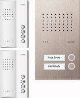 Ritto RGE1818425 sistema intercom audio Acciaio inossidabile, Bianco