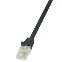LogiLink 0.5m Cat.6 U/UTP RJ45 câble de réseau Noir 0,5 m Cat6 U/UTP (UTP)