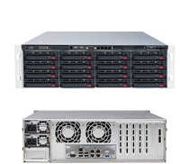 Supermicro SuperServer 6038R-E1CR16N Intel® C612 LGA 2011 (Socket R) Rack (3U) Schwarz