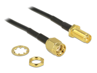 DeLOCK 88876 coax-kabel 0,2 m RP-SMA Zwart