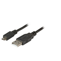 EFB Elektronik 1m USB 2.0 USB kábel USB A Micro-USB B Fekete