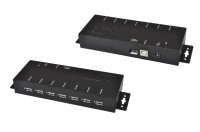 EXSYS EX-1178S hálózati csatlakozó USB 2.0 480 Mbit/s Fekete