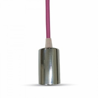 V-TAC Leuchten Hängeleuchte Oberfläche E27 Chrom, Pink